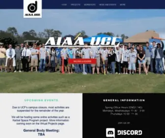 Aiaaucf.com(AIAA@UCF) Screenshot