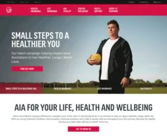 Aia.com.au(AIA Australia) Screenshot