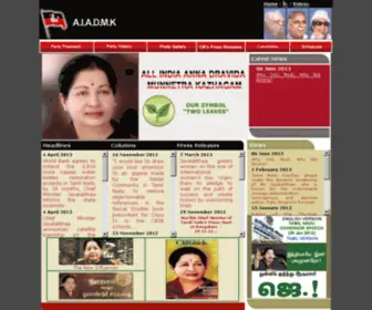 Aiadmkallindia.org(ALL INDIA ANNA DRAVIDA MUNNETRA KAZHAGAM WEB SITE) Screenshot