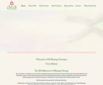 Aiamassage.com(AIA Massage Therapies) Screenshot