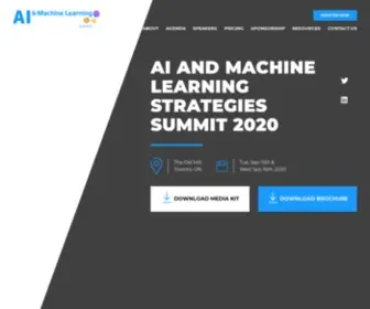 Aiandmachinelearning.ca(AI And Machine Learning Strategies Summit Official Website) Screenshot