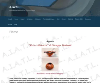 Aiatl.org(Associazione Italiana Artisti Tornitori Legno) Screenshot