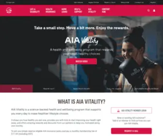 Aiavitality.co.nz(AIA Vitality) Screenshot