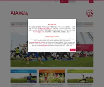 Aiavitality.com.hk(A game changing wellness programme) Screenshot