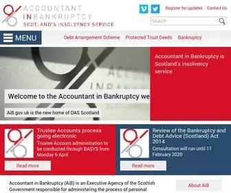 Aib.gov.uk(Accountant in Bankruptcy) Screenshot