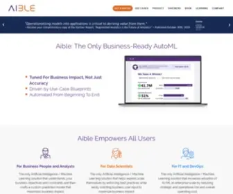 Aible.com(Enterprise Generative AI Apps in Minutes) Screenshot