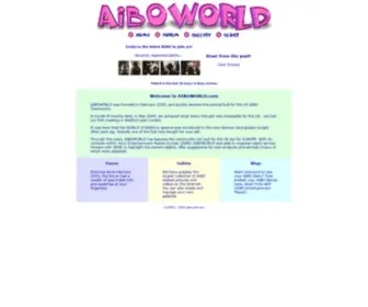 AiboWorld.com(Home for the Sony AIBO) Screenshot