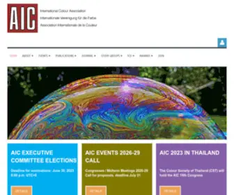 Aic-Color.org(International Colour Association) Screenshot