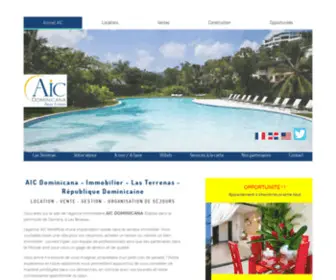 Aic-Immobilier-Dominicaine.com(AIC Dominicana) Screenshot