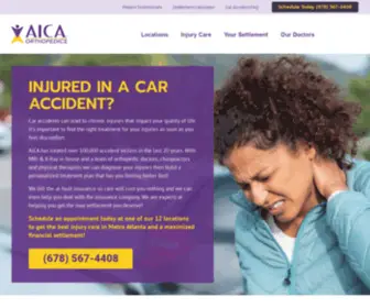 Aicaclinics.com(AUTO INJURY CARE) Screenshot