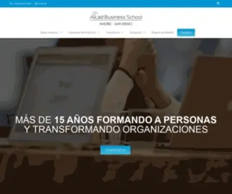 Aicad-Madrid.es(Escuela de Negocios en Madrid) Screenshot