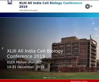 Aicbc2019.org(All India Cell Biology Conference) Screenshot