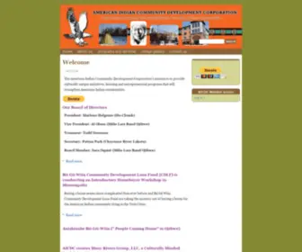AiCDc-MN.org(American Indian Community Development Corporation) Screenshot
