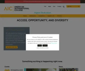 Aic.edu(American International College (AIC)) Screenshot