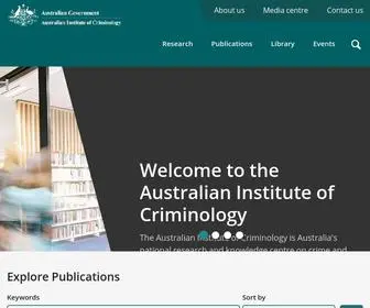 Aic.gov.au(The Australian Institute of Criminology) Screenshot