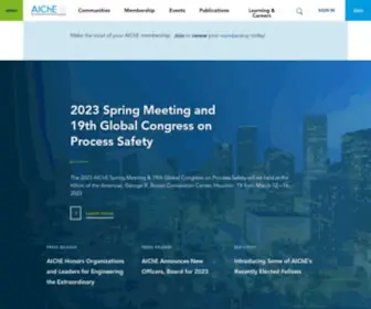Aiche.org(The Global Home of Chemical Engineers) Screenshot