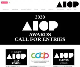 Aicp.com(Association of Independent Commercial Producers) Screenshot