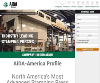 Aida-Global.com(AIDA Servo Presses & Mechanical Stamping Presses) Screenshot