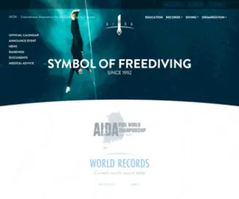 Aidainternational.org(Symbol of Freediving) Screenshot