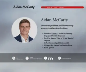 Aidanmccarty.com(Aidan McCarty) Screenshot