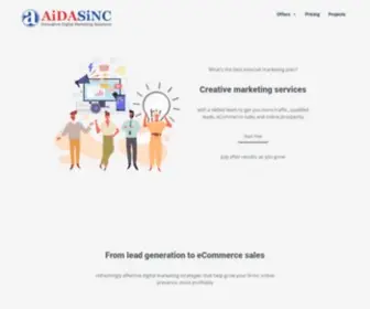 Aidasinc.com(Best Digital Marketing Agency India) Screenshot