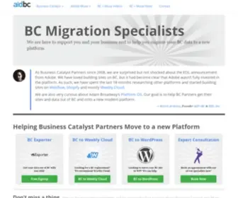 Aidbc.com(Business Catalyst Migration Experts) Screenshot