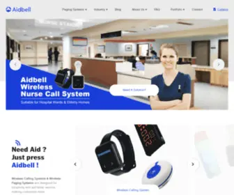 Aidbell.com(Wireless Calling System manufacturer in China) Screenshot