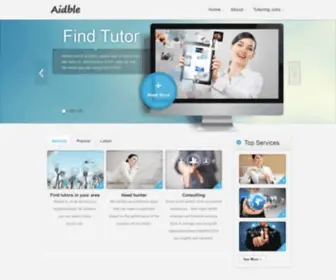 Aidble.com(Your personal tutors) Screenshot