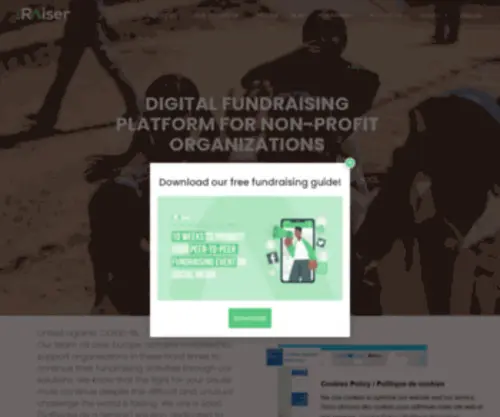 Aidbuilder.com(Social Fundraising) Screenshot