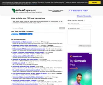 Aide-Afrique.com(Aide Afrique) Screenshot