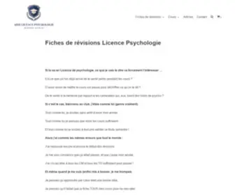 Aide-Licence-PSYchologie.fr(Aide Licence Psychologie) Screenshot