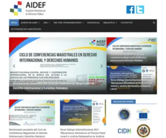 Aidef.org(Asociacion interamericana de defensorías públicas) Screenshot