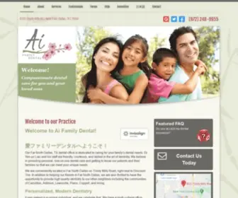 Aidentaldallas.com(Dallas, TX Dentist) Screenshot