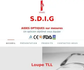 Aideoptique.com(SDIG) Screenshot