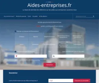 Aides-Entreprises.fr(Plus) Screenshot
