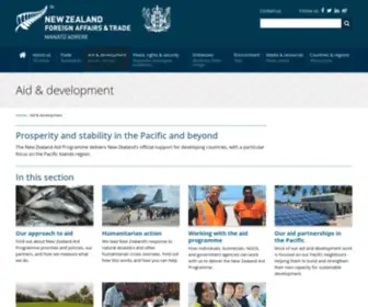 Aid.govt.nz(Aid & development) Screenshot