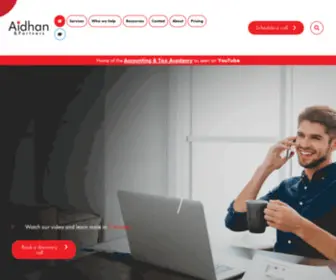 Aidhanfinancial.com(Online Accountants for Small Business) Screenshot