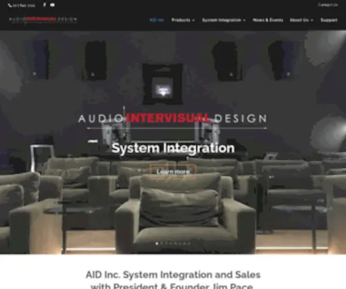 Aidinc.com(Audio Intervisual Design) Screenshot