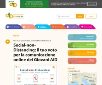Aiditalia.org(Associazione Italiana Dislessia) Screenshot
