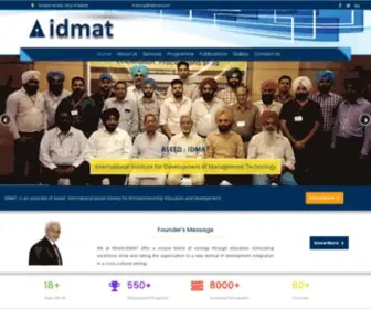 Aidmat.com(International Institute of Development Management Technology) Screenshot