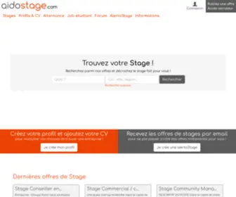 Aidostage.com(Stage étudiant) Screenshot