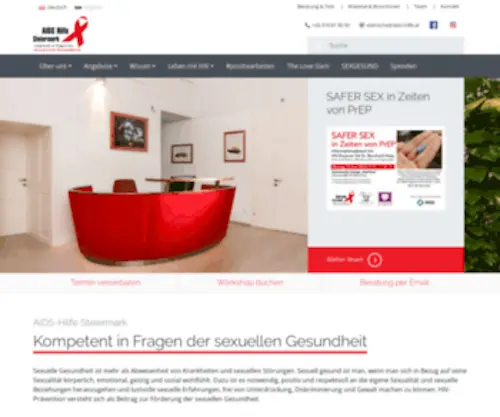 Aids-Hilfe.at(AIDS-Hilfe Steiermark) Screenshot