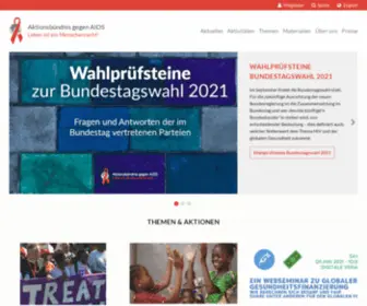 Aids-Kampagne.de(Start) Screenshot