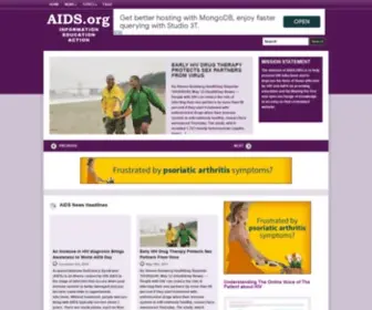 Aids.org(AIDS Information) Screenshot