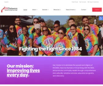 Aidsdelaware.org(Fighting the Fight Since 1984) Screenshot