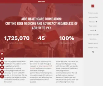 Aidshealth.org(AIDS Healthcare Foundation (AHF)) Screenshot