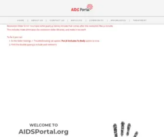 Aidsportal.org(Community Portal) Screenshot