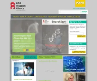 Aidsresearch.org(AIDS Research Alliance) Screenshot