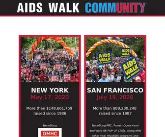 Aidswalk.net(AIDS Walk Community) Screenshot