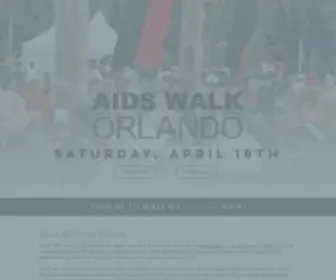 Aidswalkorlando.org(AIDS WALK ORLANDO) Screenshot